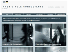 Tablet Screenshot of innercircleconsultants.com